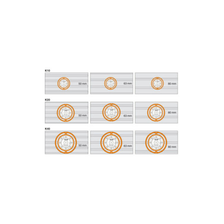 AMF Verticale spanner met verticale voet, Type: 3