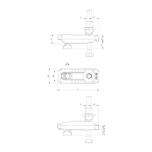 AMF Vis de pression No. 7600S M16 pour force de serrage 30kN