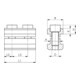 AMF Vorkspanijzer met neus, DIN 6315 GN, Sleufbreedte x totale lengte: 9X100 mm-5