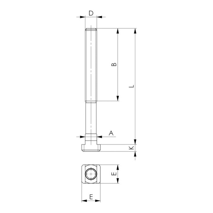 AMF Waagerechtspanner 6830NI GR.1 rostfrei
