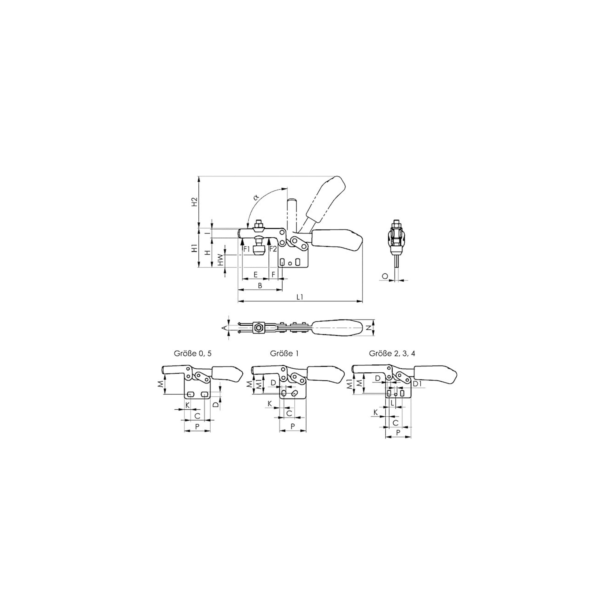 AMF Waagerechtspanner 6832 Gr. 1