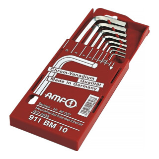 AMF Winkelschraubendreher Satz 8tlg. 6KT SW2-10mm ISO2936 i.Ku.-Box