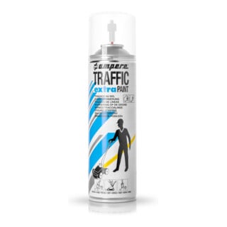 AMPERE TRAFFIC PAINT Spray de marquage au sol Traffic Extra 500ml blanc