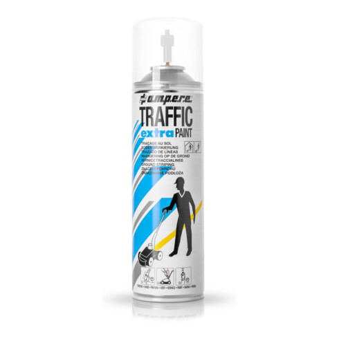 AMPERE TRAFFIC PAINT Spray de marquage au sol Traffic Extra 500ml blanc