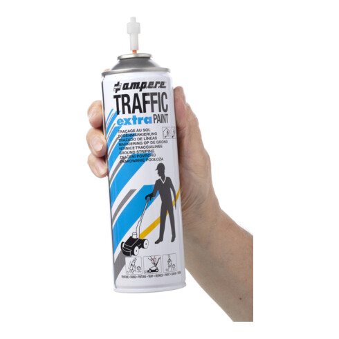 AMPERE TRAFFIC PAINT Spray de marquage au sol Traffic Extra 500ml blanc