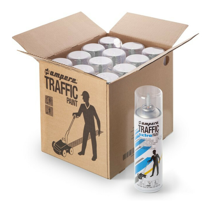 AMPERE TRAFFIC PAINT Spray de marquage au sol Traffic Extra 500ml blanc