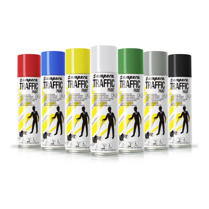 AMPERE TRAFFIC PAINT Spray de marquage au sol Traffic Paint 500ml bleu