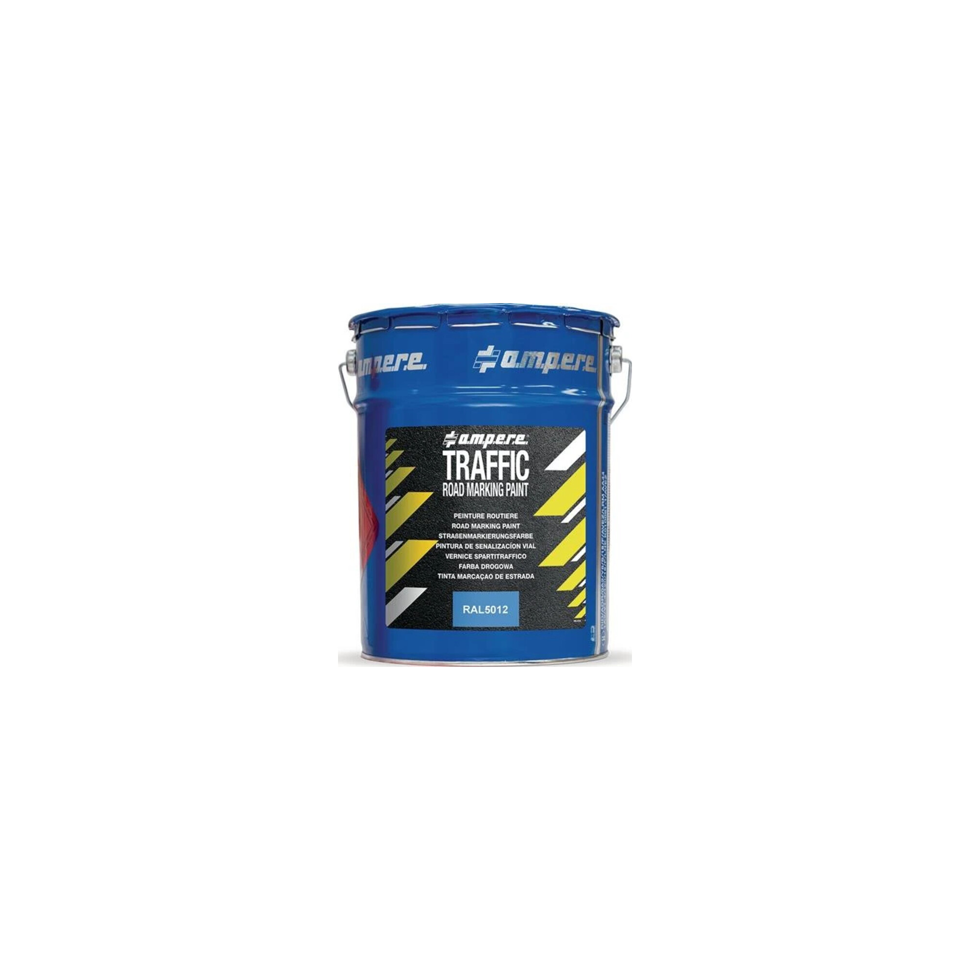 AMPERE TRAFFIC PAINT Straßenmarkierungsfarbe Traffic Paint 5kg blau Road Marking Paint ; A.M.P.E.R.E