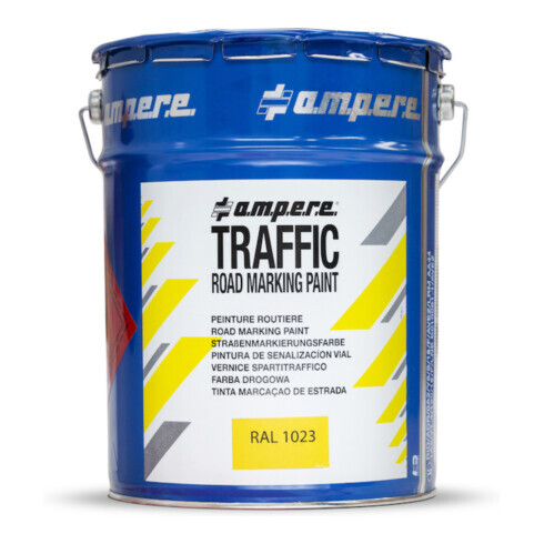 AMPERE TRAFFIC PAINT Straßenmarkierungsfarbe Traffic Paint 5kg gelb Road Marking Paint