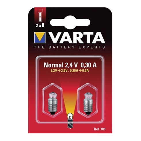 Ampoule à incandescence type 752 krypton à fiche 2 un. / blister VARTA