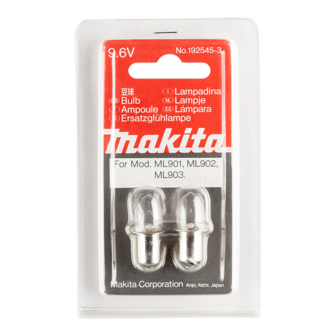 Ampoule Makita 9,6V 2 pièces (192545-3)