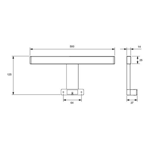 Anbauleuchte Lilium Emotion 12 V 7 W Rahmenfarbe CR L&S