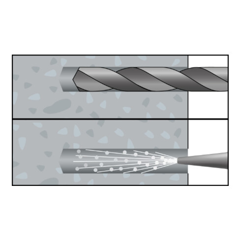 Ancrage à expansion forcée CELO ZAS 14-25, avec vis à tête hexagonale, galvanisé