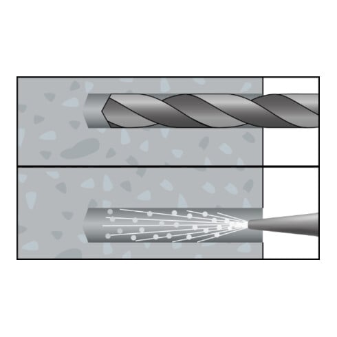 Ancrage à expansion forcée CELO ZAS 18-10, avec vis à tête hexagonale, galvanisé