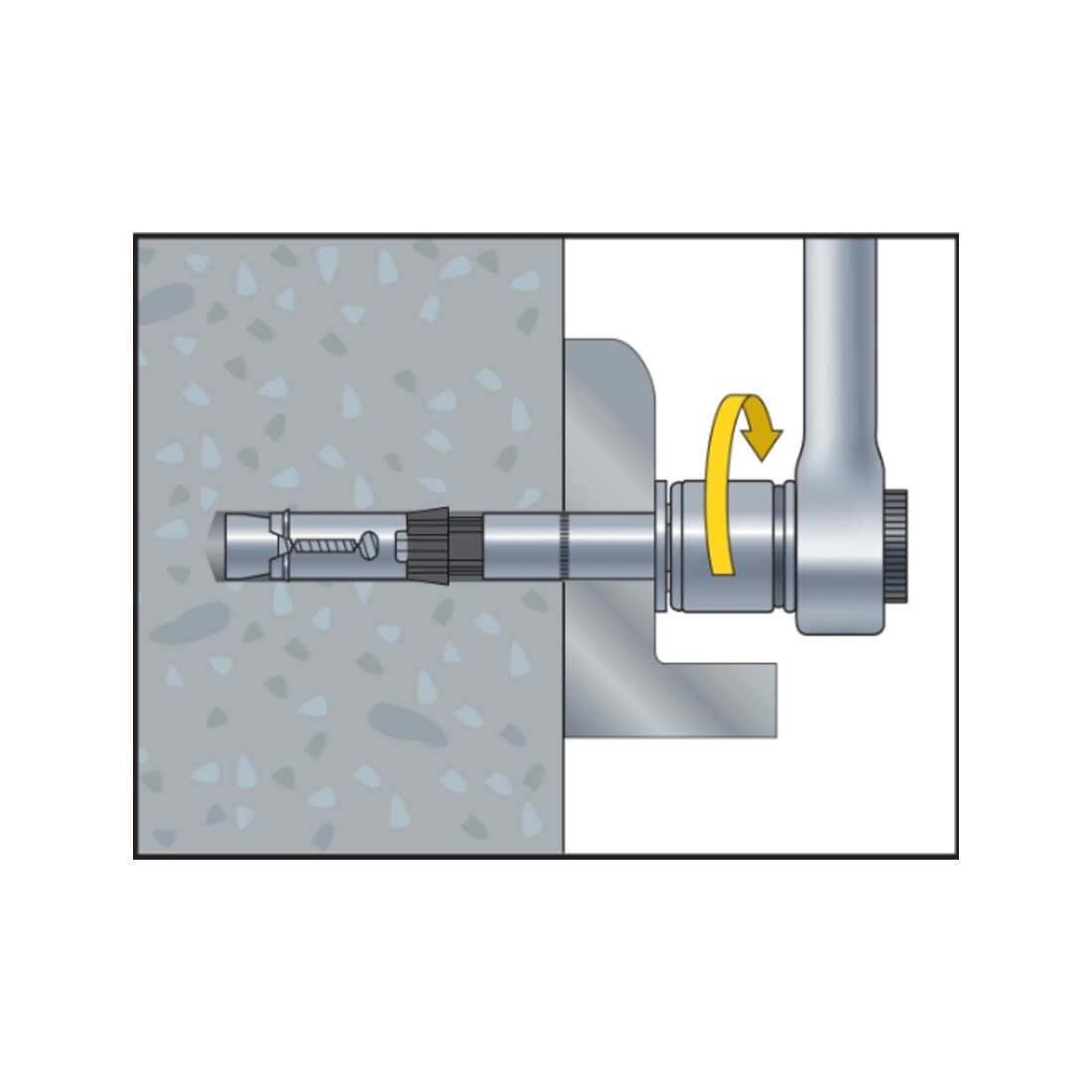 CELO ancre lourde SLA S 24-165/50 M16, boulon à tête hexagonale, zingué