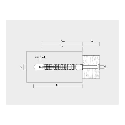 Cheville standard CELO FL diamètre 8 mm