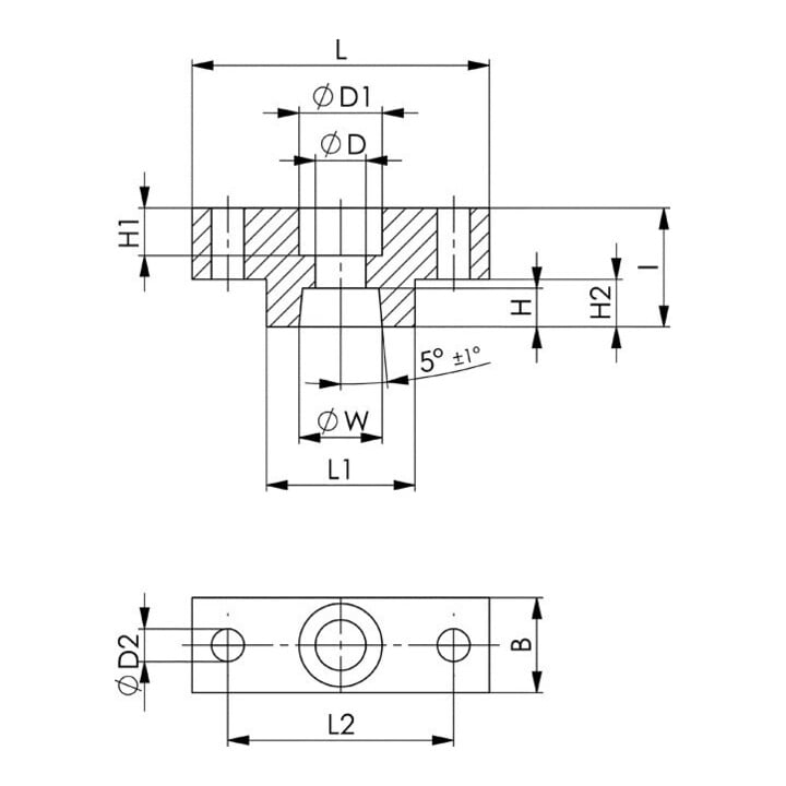 Andreas Maier Adapter Größe 12/16 für Spannarm