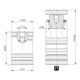 Andreas Maier Bloc de serrage en aluminium 6406 avec protection contre les copeaux