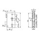 ANDREAS MAIER Boîtier de serrure 140PGN DIN droite D60xE72 30x94x172x24x33,5 M 2,5