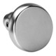 Andreas Maier Bouton de porte 477L droit argenté anguleux