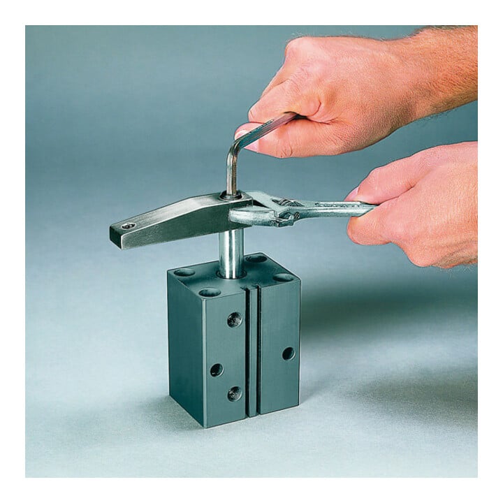 Andreas Maier Bras de serrage pivotant taille 25 noir revêtu HART-COAT®