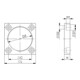 Andreas Maier Bride filetée pour pivot Taille 50 Aluminium