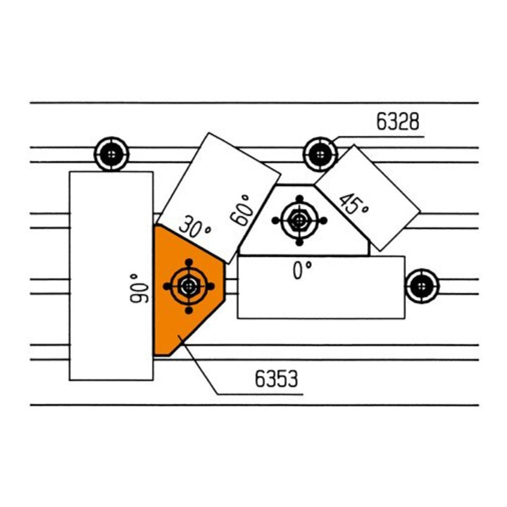 Andreas Maier Butée d'angle 6353-125 précision, trempé à la surface