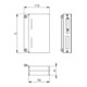 Andreas Maier Gegenkasten 144ET 50 x 173 mm Stahl blank