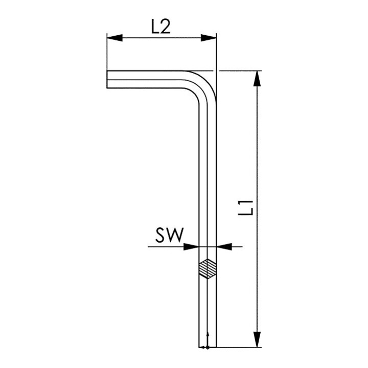 ANDREAS MAIER Inbusschroevendraaier ISO2936C SW 32mm