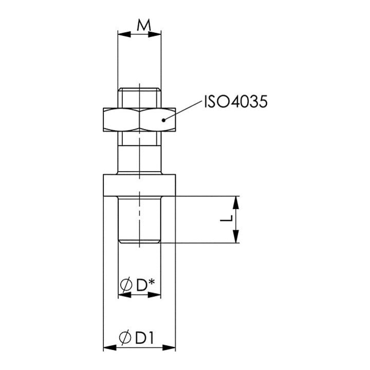 ANDREAS MAIER Loser Zapfen Mutter 6mm M6 764AZ4 drm