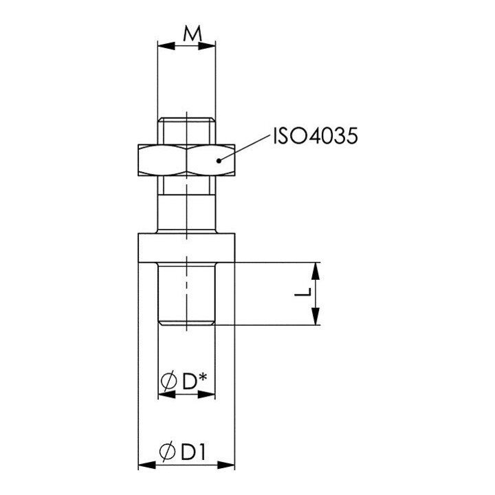 ANDREAS MAIER Loser Zapfenmutter 764AZ 4 drm 5mm M6