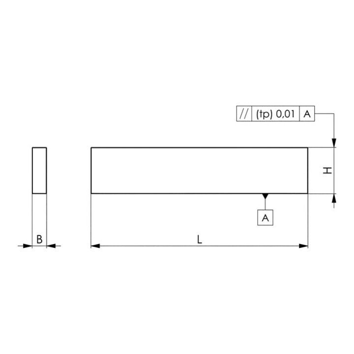Andreas Maier Parallelunterlagen Paar 10 x 35 x 150mm Standard