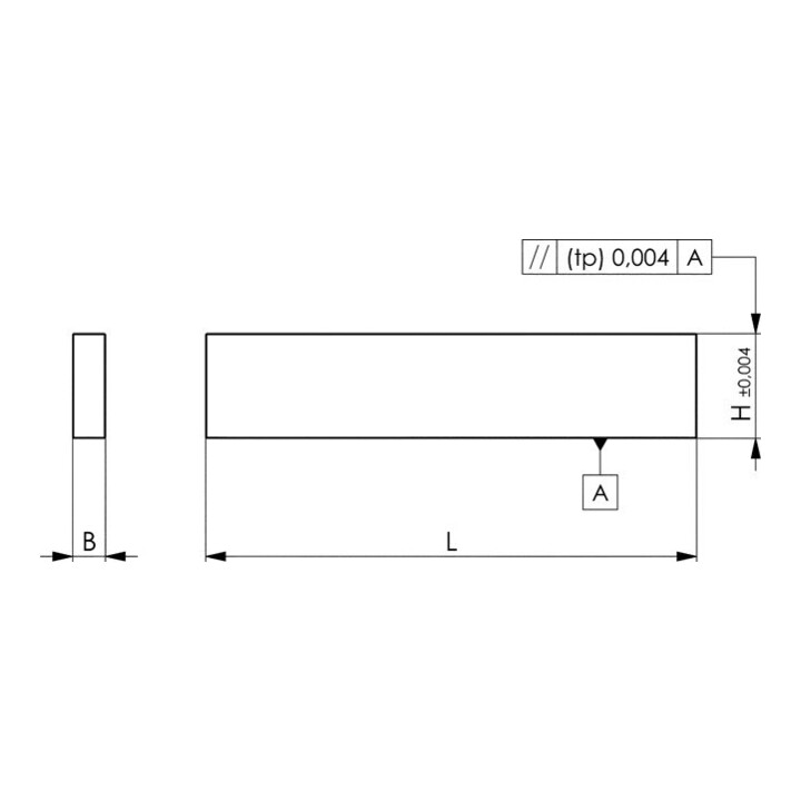 Andreas Maier Parallelunterlagen-Paar 6347P 35 x 10 x 150mm