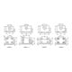 Andreas Maier Pied d'angle 6843 Taille 5-M27