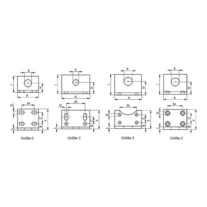 Andreas Maier Pied d'angle 6843NI acier inoxydable inox Gr. 2
