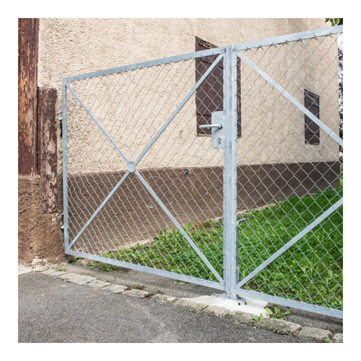 Andreas Maier Poignée de porte Uform 475 argent angulaire