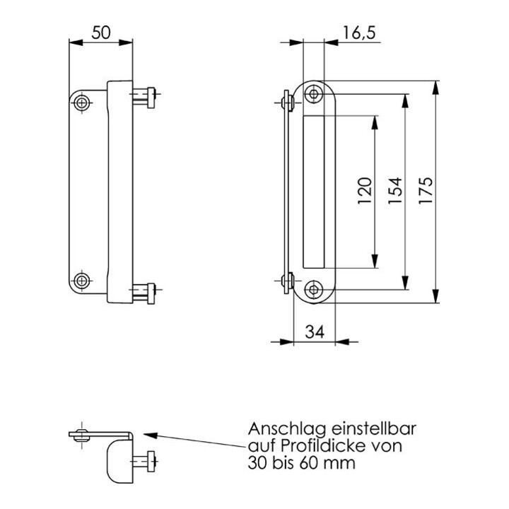 Andreas Maier Schließkasten 145G Leichtmetall blank