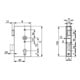 ANDREAS MAIER Schlosskasten 140PGN DIN rechts D60xE72 30x94x172x24x33,5 M 2,5