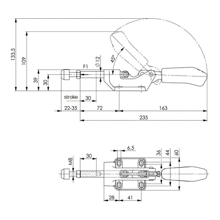 Andreas Maier Schubstangenspanner 6845 Größe 3