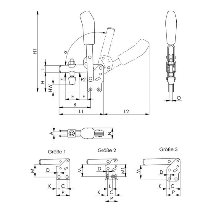 Andreas Maier Senkrechtspanner 6802B Gr. 2 Mattschwarz