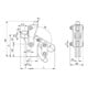 Andreas Maier Serre-joint modulaire 6810P Gr. 8 brunie pied vertical