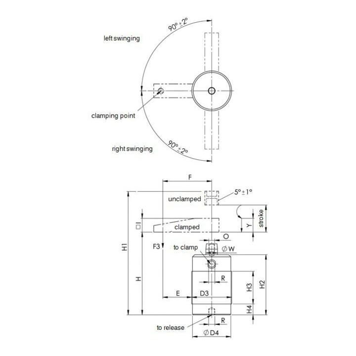 Andreas Maier Serre-joint pivotant pneumatique version à visser Gr. 63