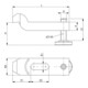 Andreas Maier Spanneisen met gebogen steunbout 6316V-
