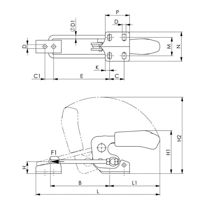 Andreas Maier Tendeur de fermeture horizontal 6848HSNI