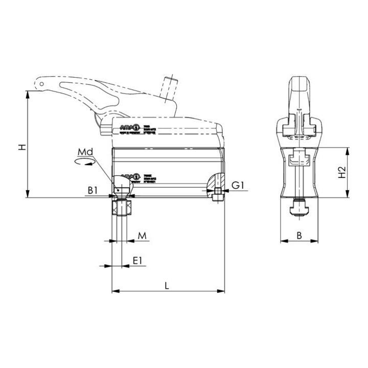 ANDREAS MAIER Tussenstuk 7600Z-40 M16x18