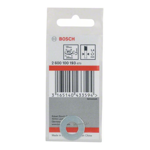 Bosch Anello di riduzione per lame circolari, 20x10x1,2mm
