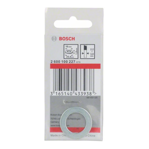 Bosch Anello di riduzione per lame circolari, 25,4x16x1,8mm