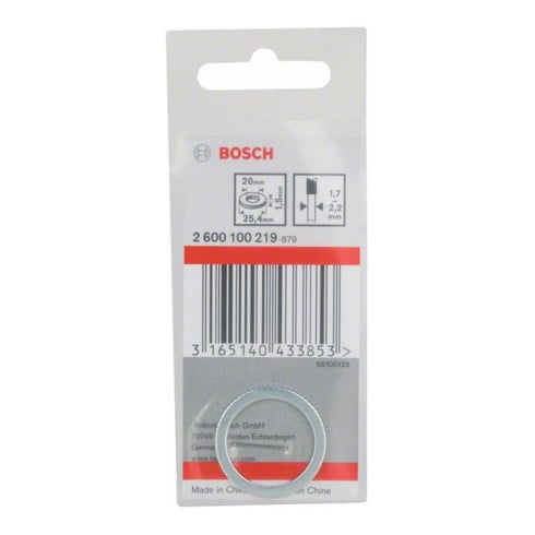 Bosch Anello di riduzione per lame circolari, 25,4x20x1,5mm