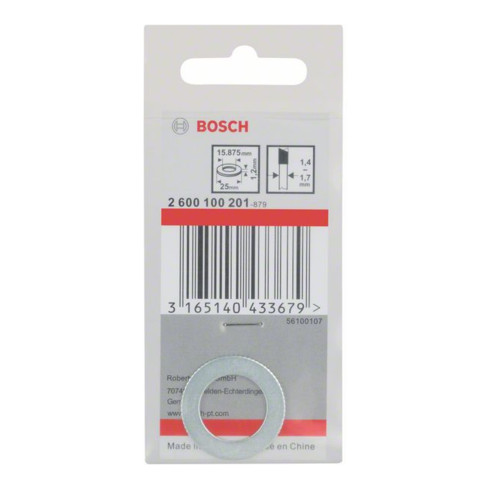 Bosch Anello di riduzione per lame circolari, 25x15,875x1,2mm