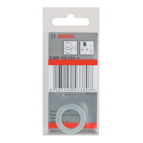 Bosch Anello di riduzione per lame circolari, 25x16x1,5mm